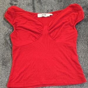 Astr Bold Red Blouse